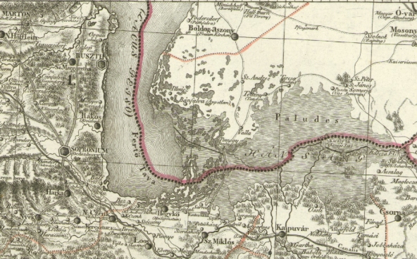 A Fertő-tó Lipszky János XIX. század eleji térképén